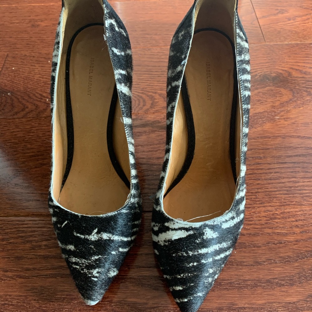 Isabel marant zebra stripe heels - Picture 1 of 4